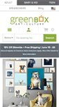 Mobile Screenshot of greenboxart.com