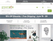 Tablet Screenshot of greenboxart.com